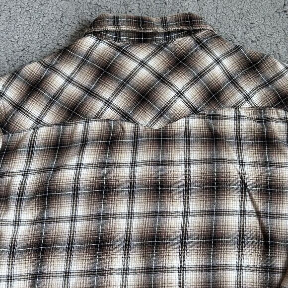 Vintage Wrangler Pearl Snap Shirt Western Men's Large Y2K Cowboy Rancher Work - Picture 15 of 15